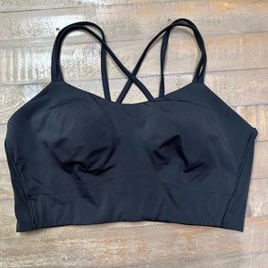 Lululemon like a cloud longline bra b/c size 12 black